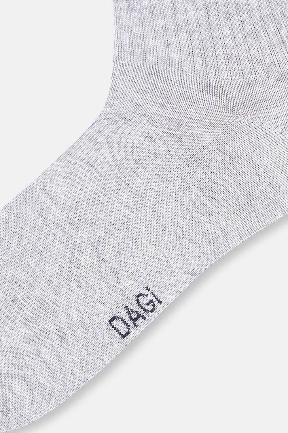 Beyaz-Gri Melanj Erkek 2'li Spor Çorap
