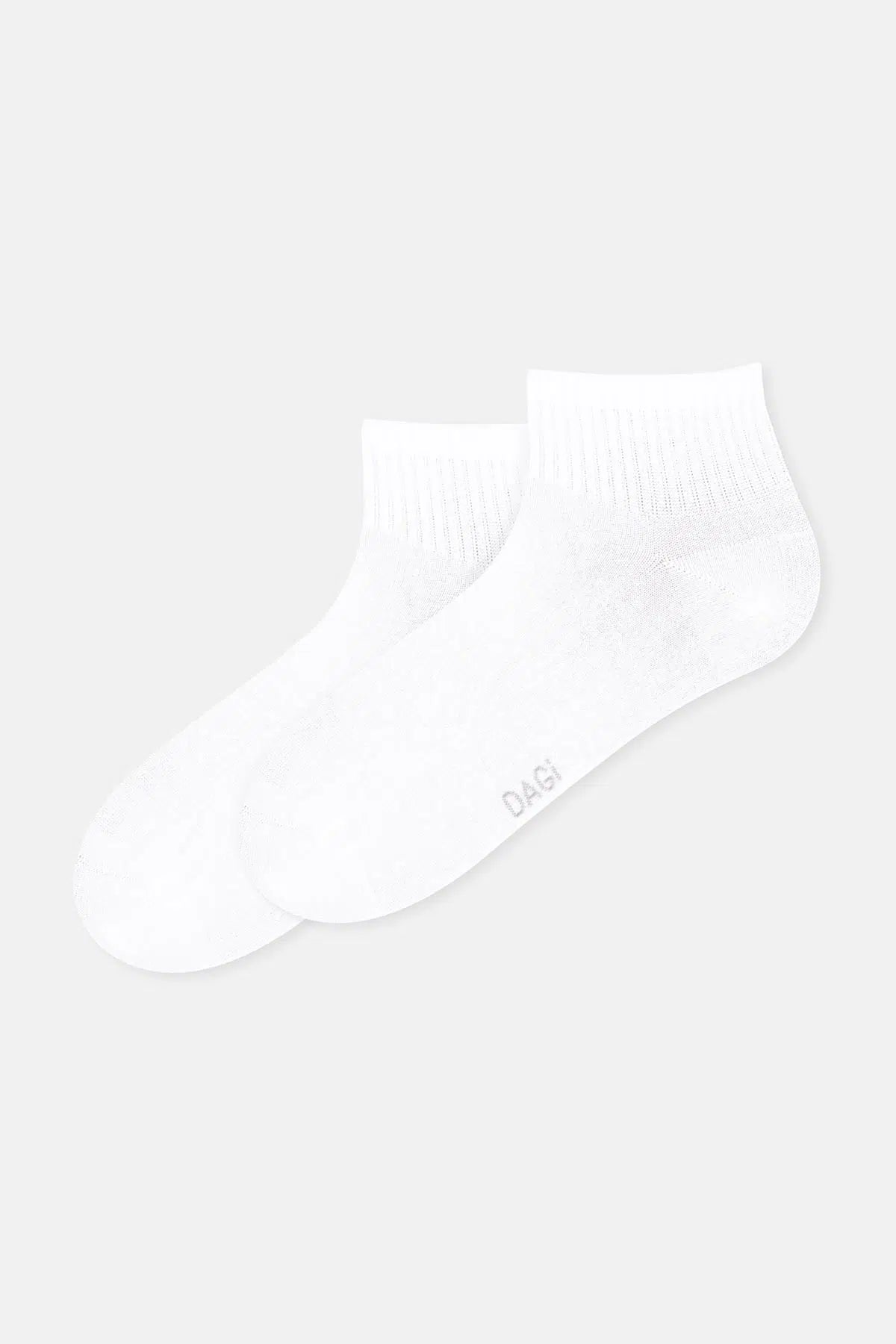 Beyaz-Gri Melanj Erkek 2'li Spor Çorap