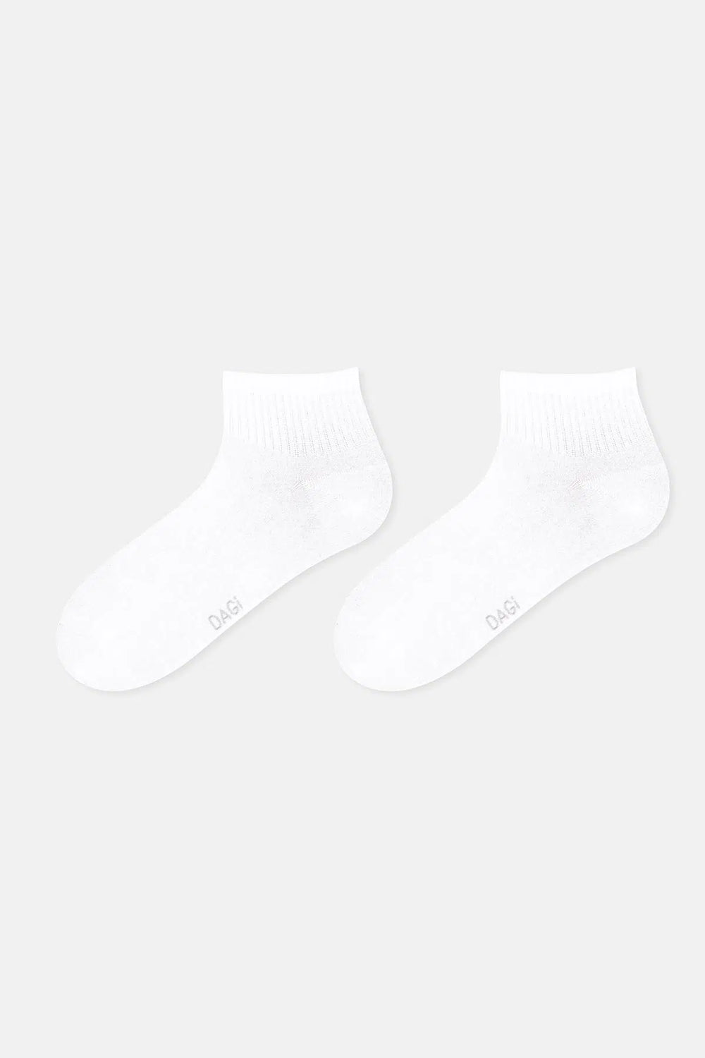 Beyaz-Gri Melanj Erkek 2'li Spor Çorap