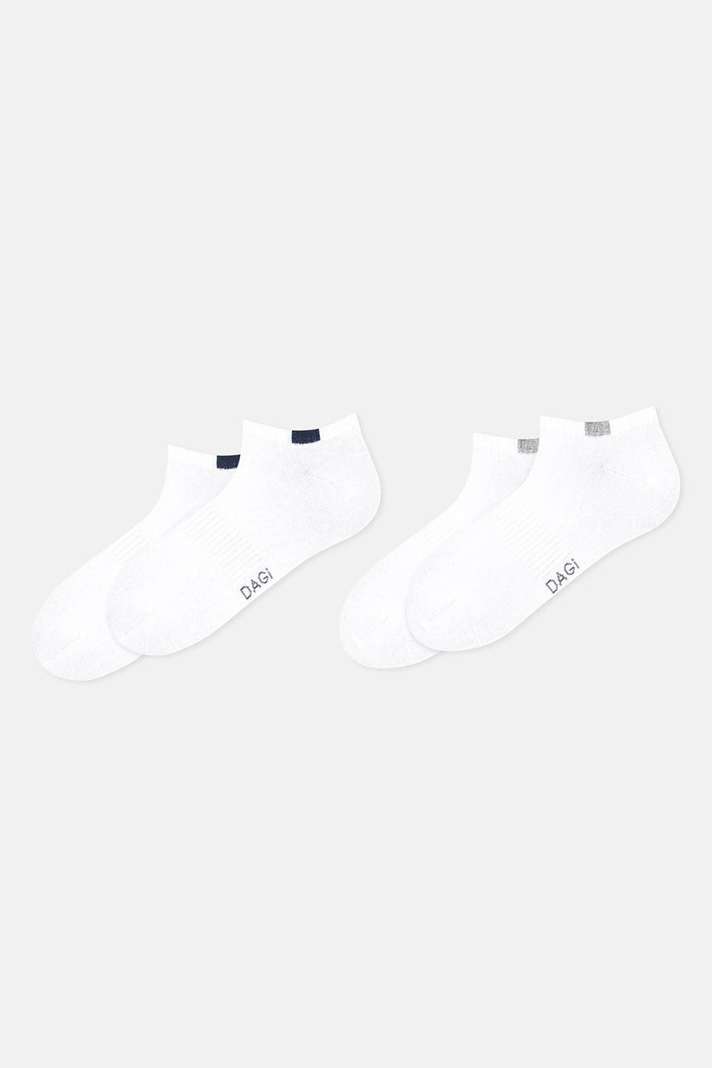 Beyaz Erkek 2'li Spor Çorap