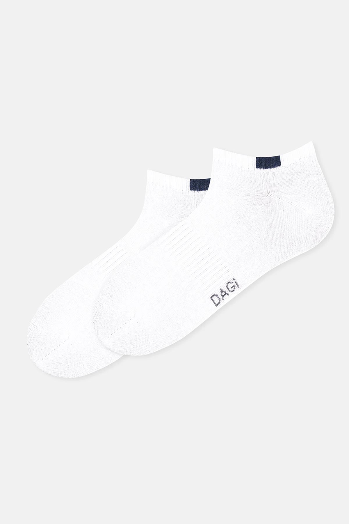 Beyaz Erkek 2'li Spor Çorap