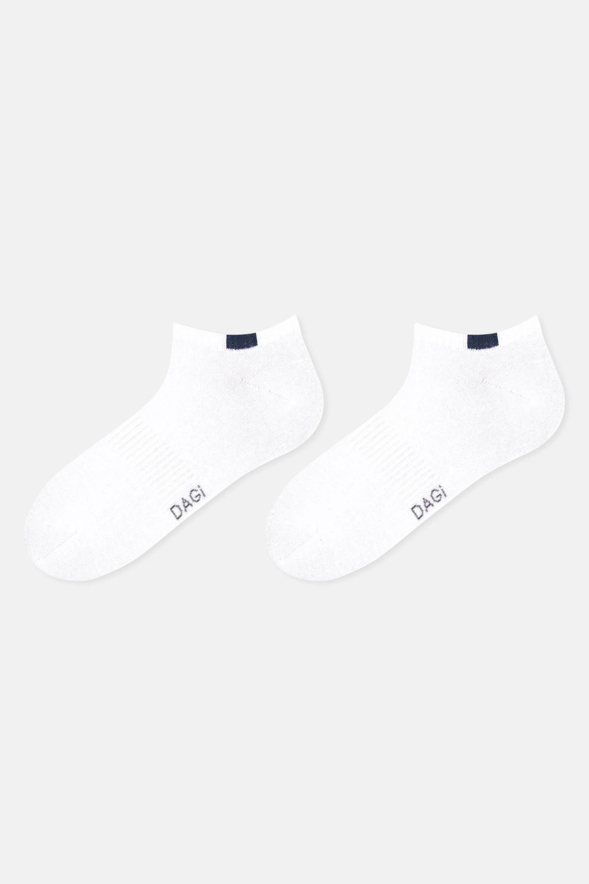 Beyaz Erkek 2'li Spor Çorap