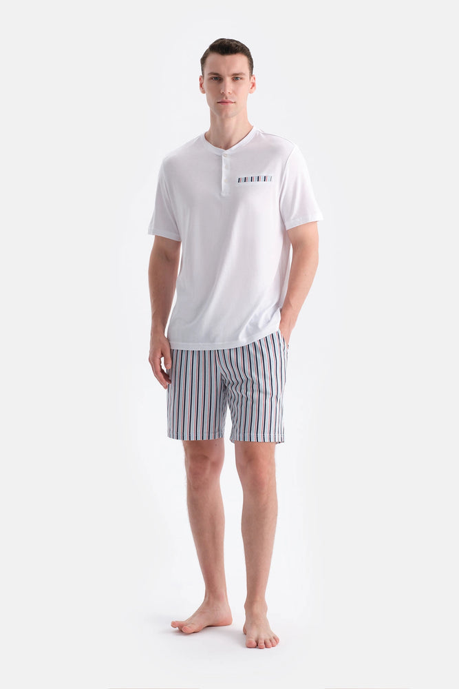 PAT VE CEP DETAYLI TİŞÖRT ŞORT TAKIM