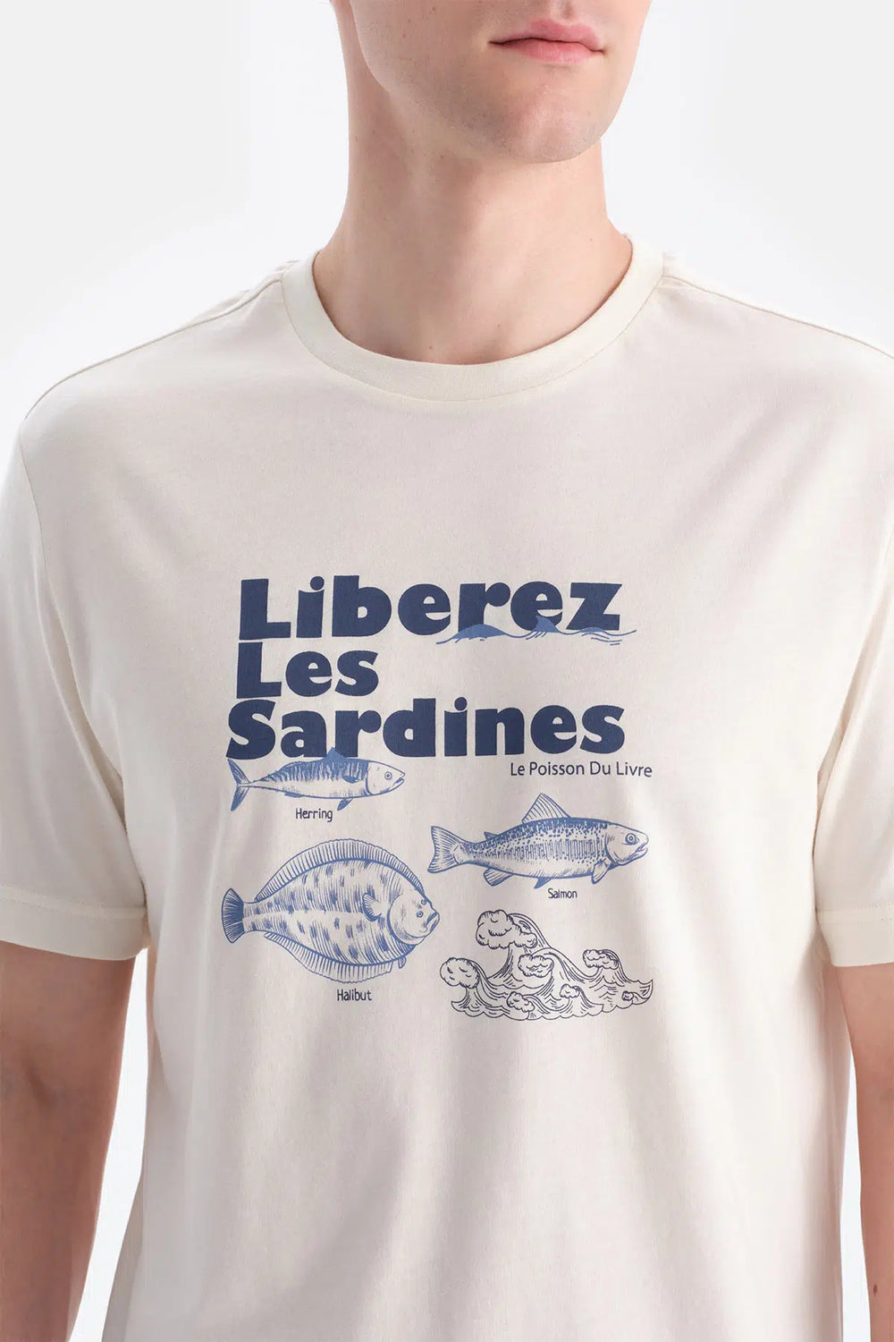 Beyaz Baskı Detaylı Tişört Şort Takım