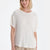 Ekru Cool Touch Bisiklet Yaka Modal Tişört