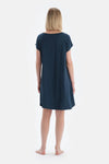 Indigo Cool Touch Bisiklet Yaka Kısa Kollu Gecelik