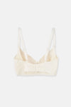 Ekru Dantel Detaylı Micromodal Kaplı Sütyen