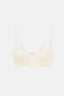 Ekru Dantel Detaylı Micromodal Kaplı Sütyen