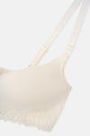 Ekru Dantel Detaylı Micromodal Kaplı Sütyen