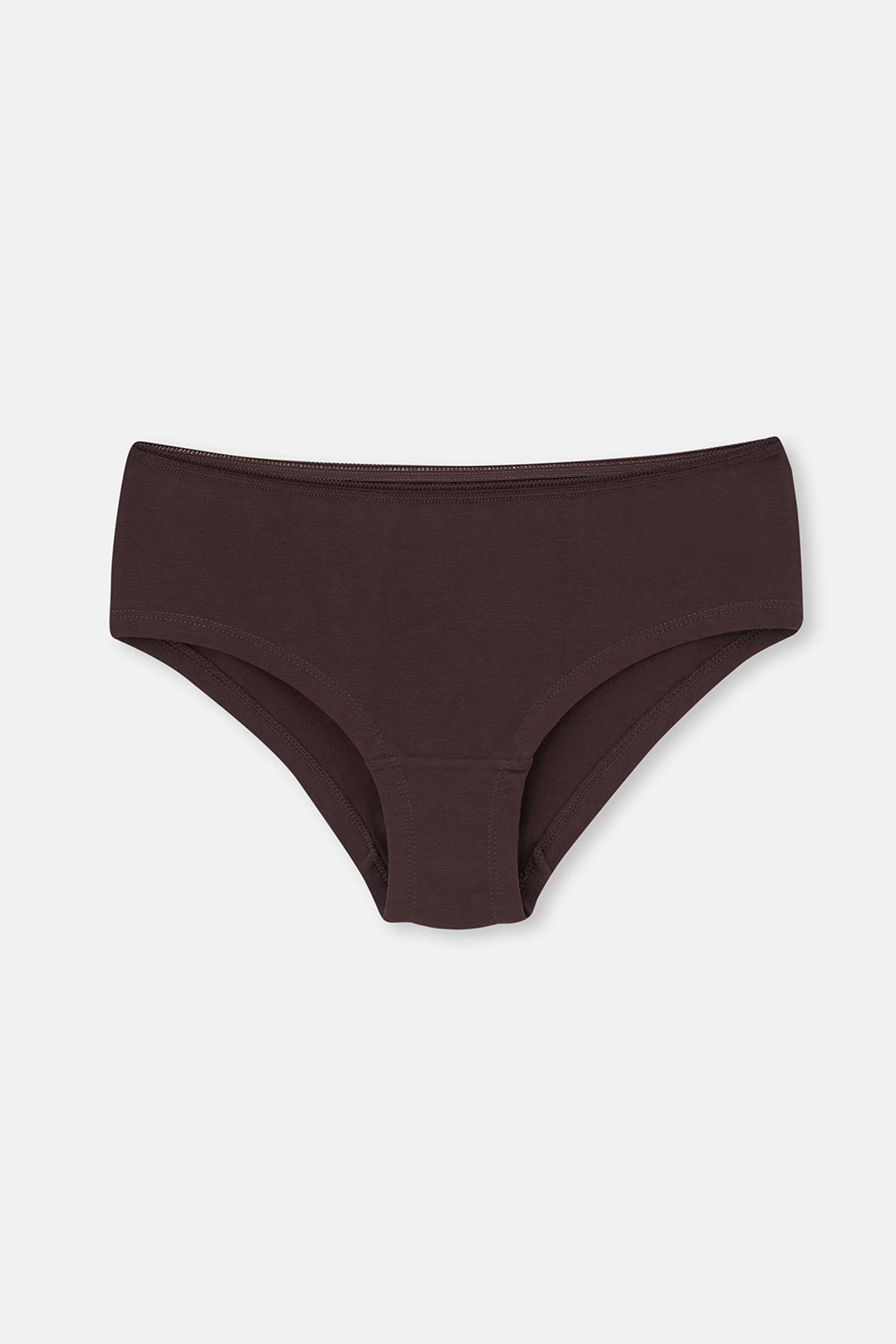 Bordo-Koyu Kahverengi rengi Kadın 3'lü Desenli Hipster Külot