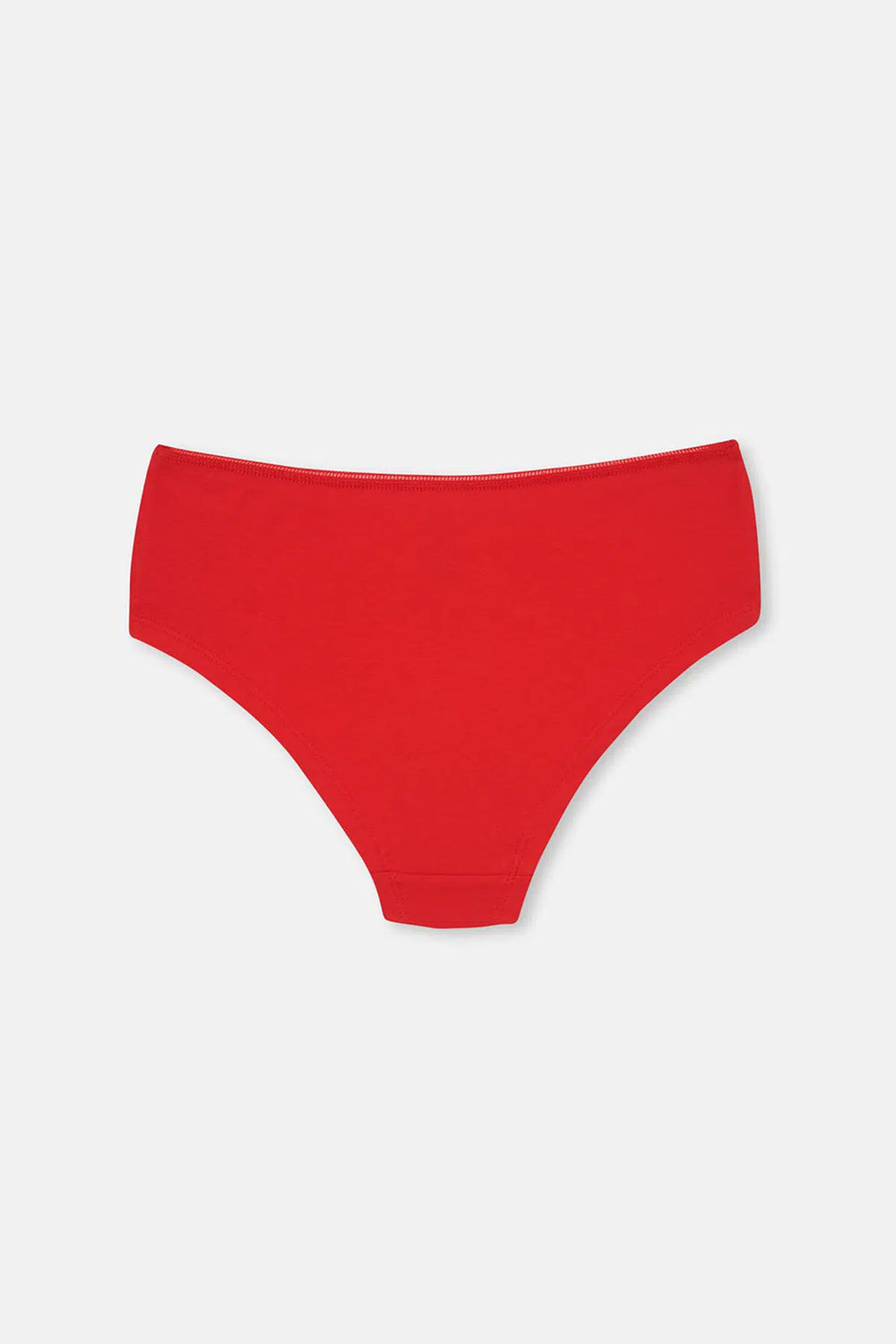 Kırmızı-Lacivert Kadın 3'lü Parça Baskılı Hipster Külot