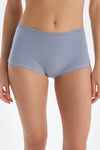 Buz Mavisi Dantel Detaylı Boyshort Külot