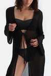 Siyah Uzun Kimono