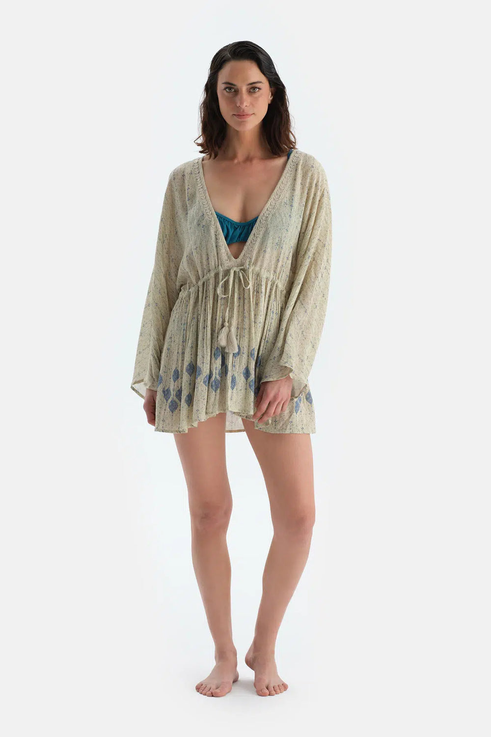 Multicolor Uzun Kol Elbise