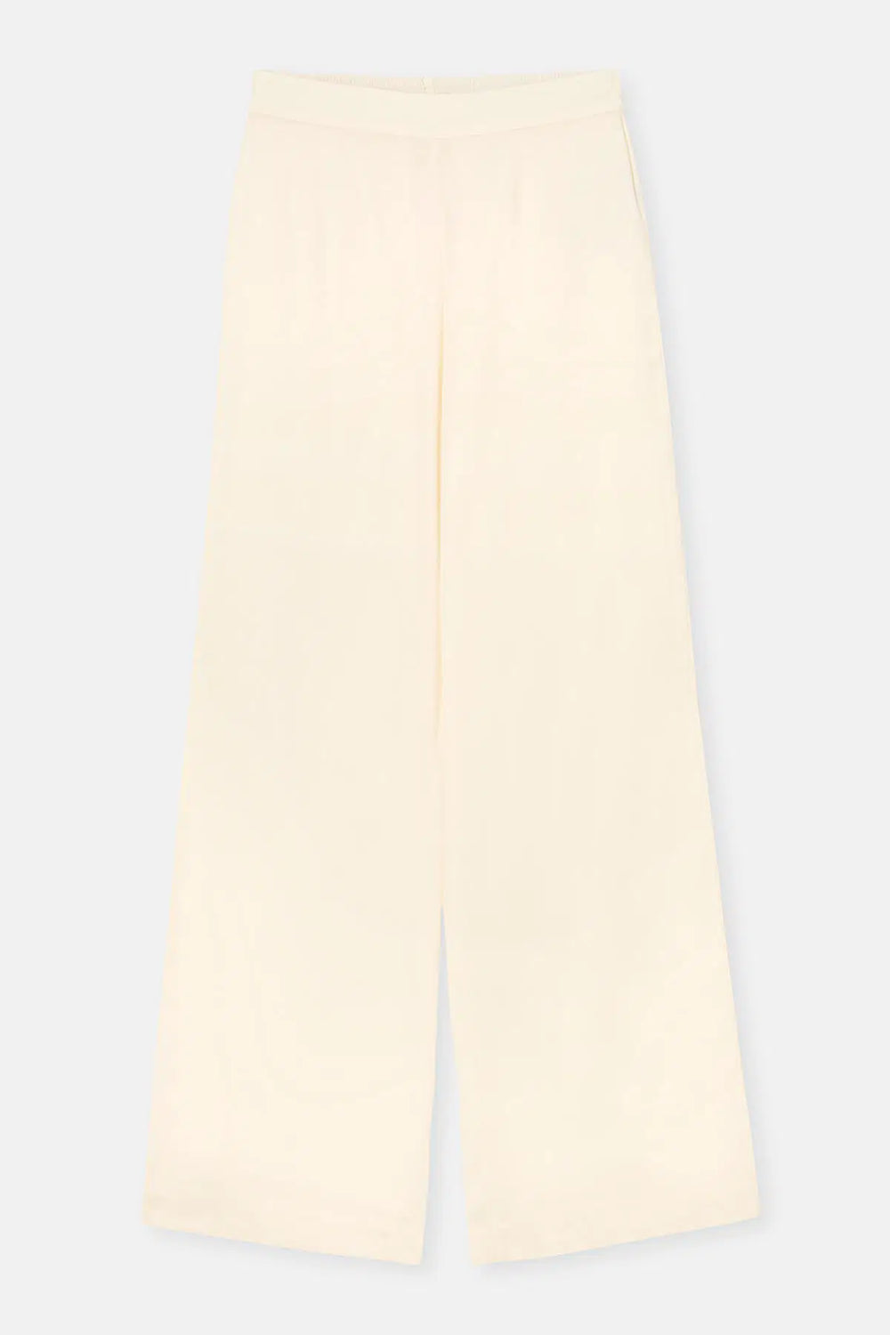 Kırık Beyaz Saten Brıde Pantolon