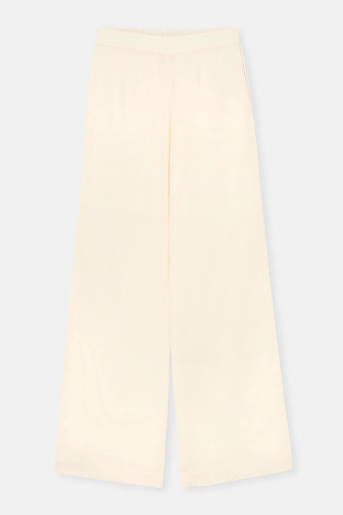 Kırık Beyaz Saten Brıde Pantolon