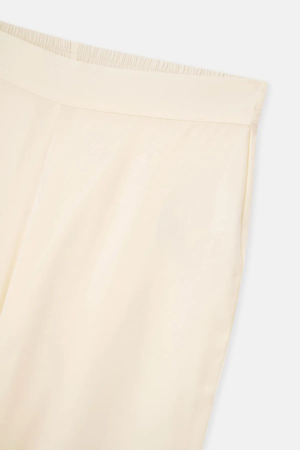 Kırık Beyaz Saten Brıde Pantolon