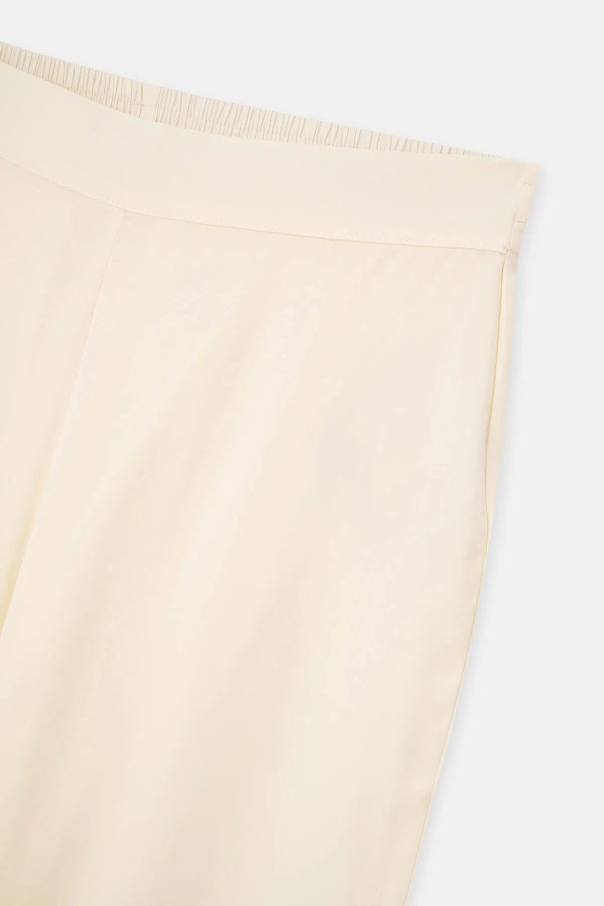 Kırık Beyaz Saten Brıde Pantolon