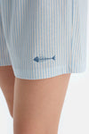 Mavi Penye Modal Ikili Şort