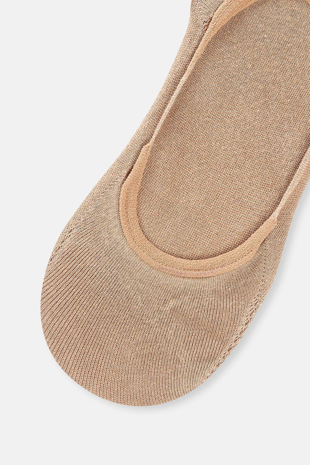 Bej Kadın 2'li Bambu Basıc Babet Çorap