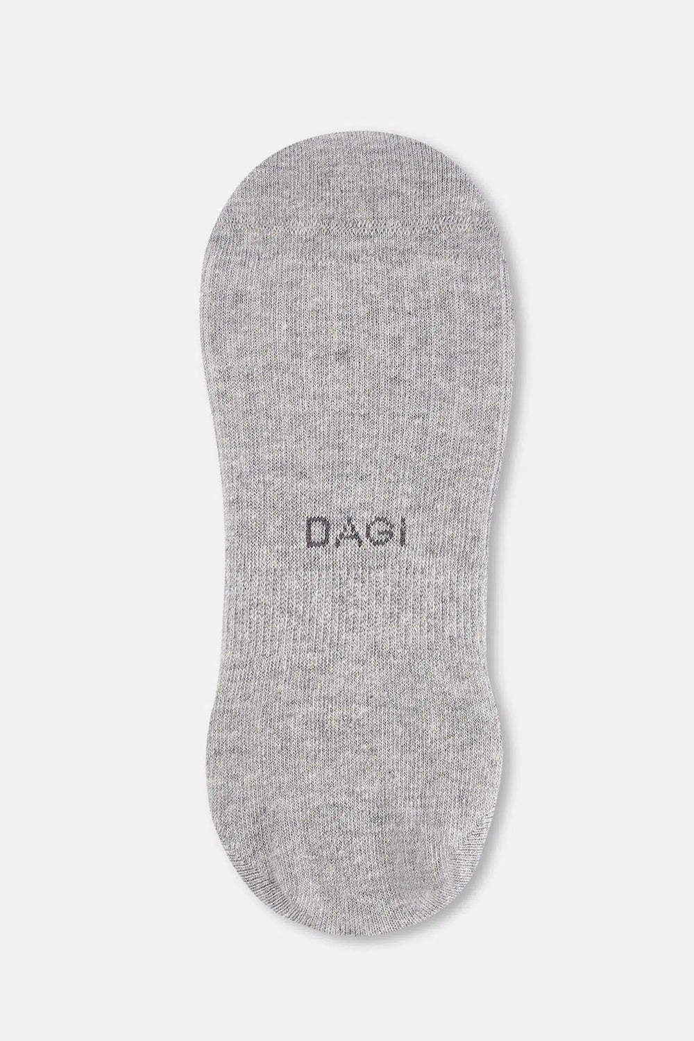 Beyaz-Gri Melanj-Siyah Kadın 3'lü Görünmez Çorap