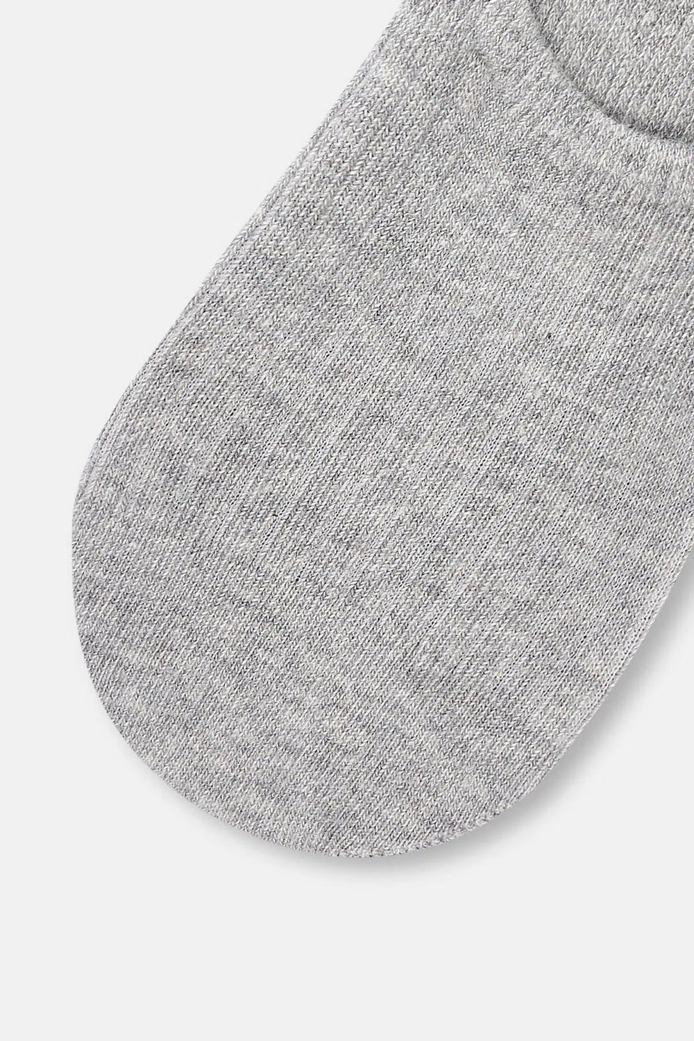 Beyaz-Gri Melanj-Siyah Kadın 3'lü Görünmez Çorap