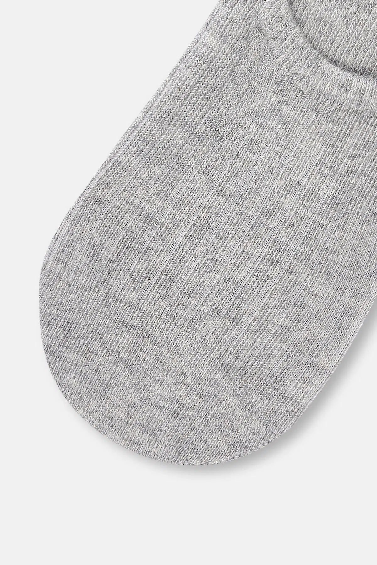 Beyaz-Gri Melanj-Siyah Kadın 3'lü Görünmez Çorap