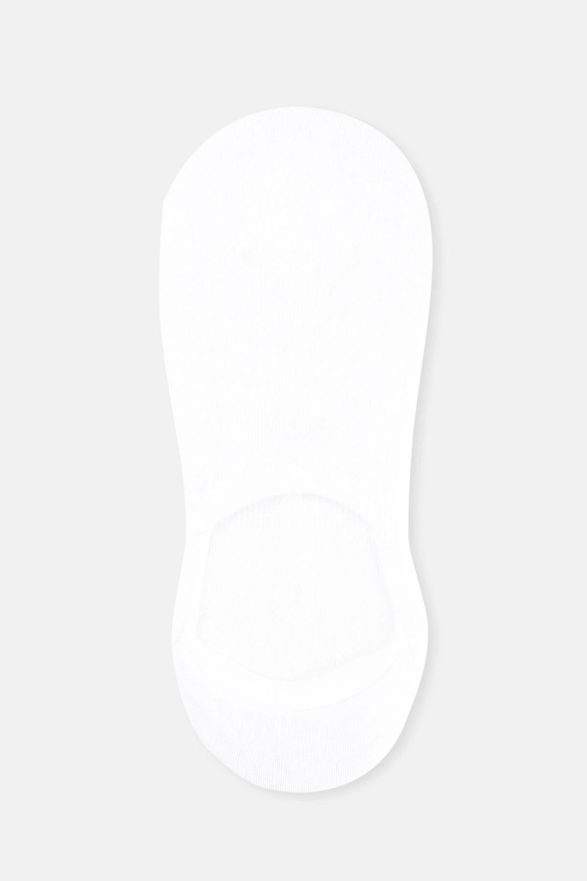 Beyaz-Siyah-Ten Kadın 3'lü Görünmez Çorap