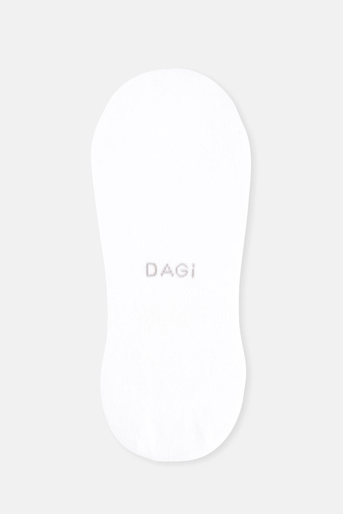 Beyaz-Siyah-Ten Kadın 3'lü Görünmez Çorap