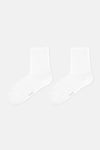 Beyaz Kadın Lastiksiz Çorap