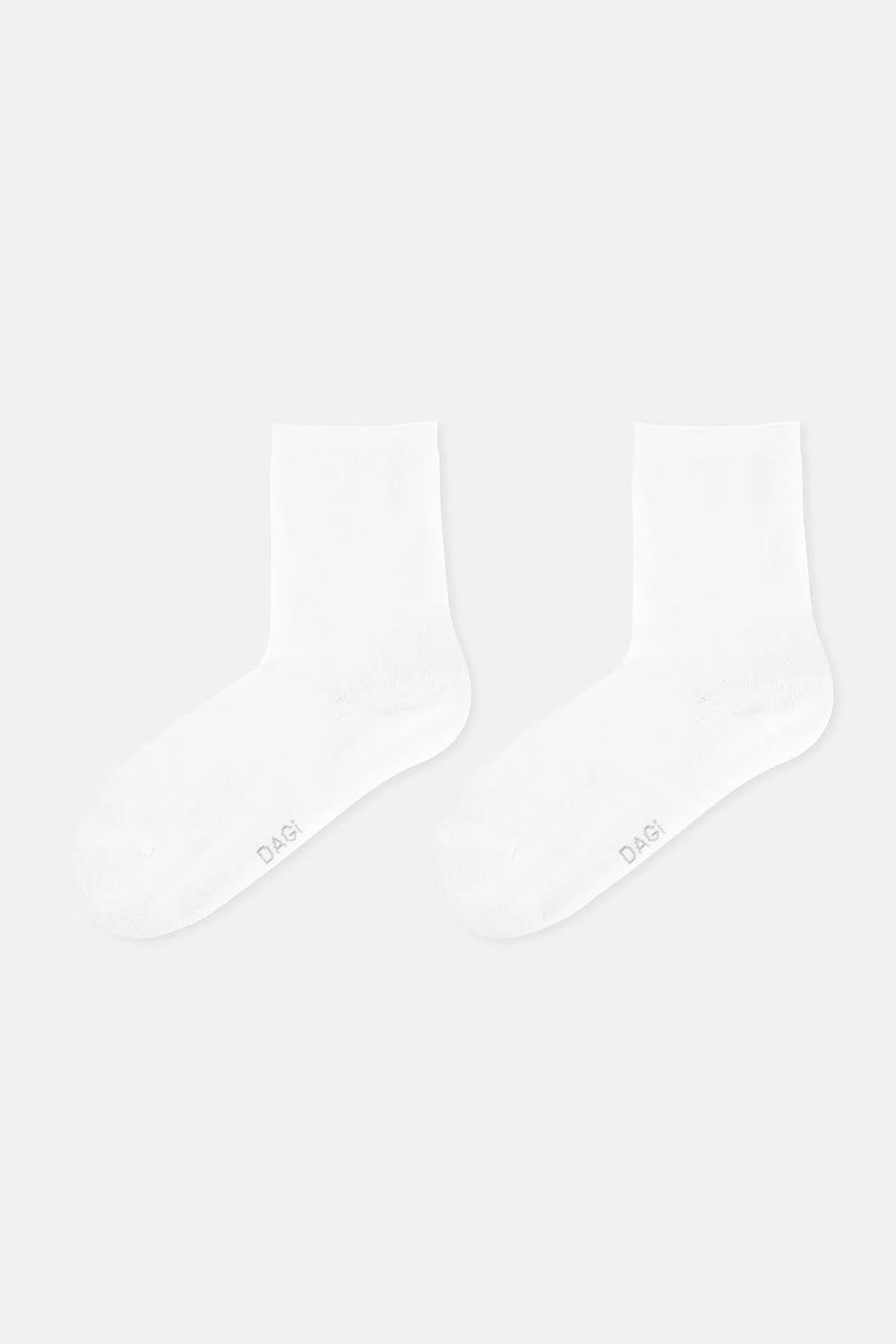 Beyaz Kadın Lastiksiz Çorap
