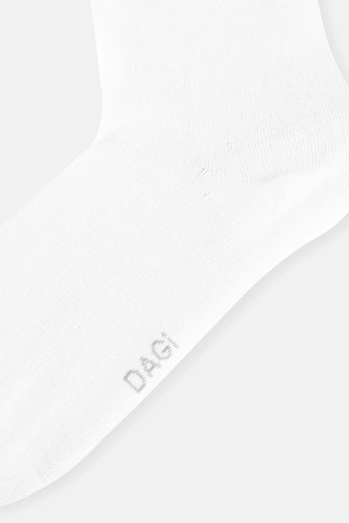 Beyaz Kadın Lastiksiz Çorap