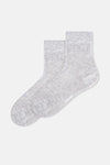 Gri Melanj Kadın Bambu Çorap