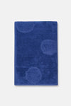 Lacivert Deniz Kabuğu Desenli Kadife Plaj Havlusu 90X150