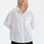 Kırık Beyaz Uzun Kollu Keten Lyocell Karışımlı  Dokuma Gömlek