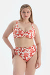 Multicolor Yüksek Bel Bikini Alt