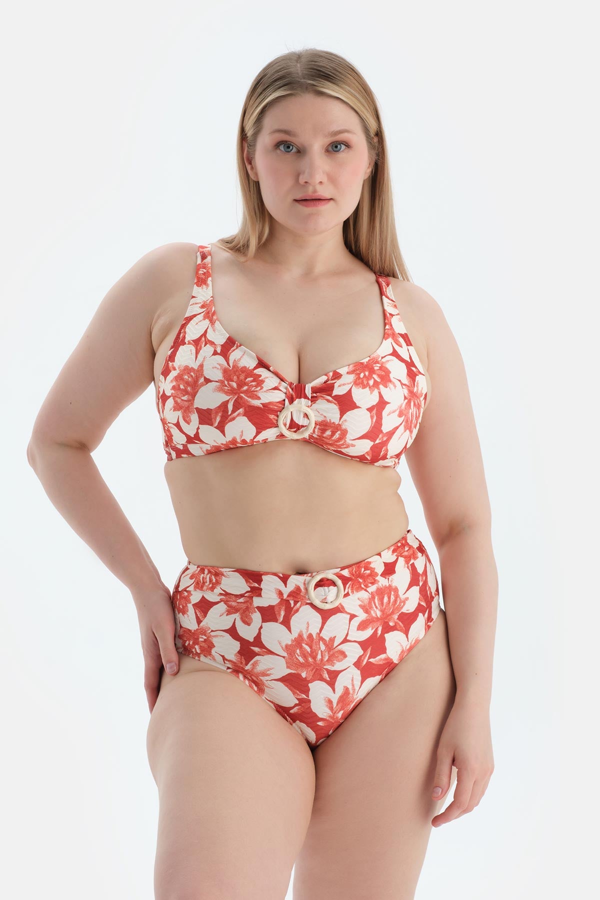Multicolor Yüksek Bel Bikini Alt