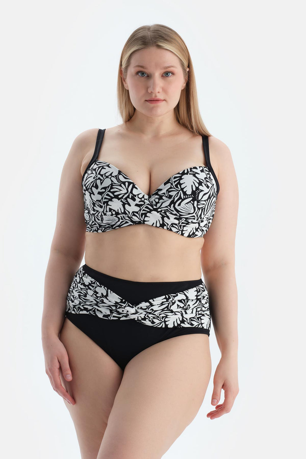 Multicolor Yüksek Bel Bikini Alt