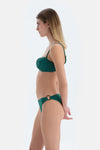 Koyu Yeşil Düşük Bel Bikini Alt
