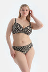 Multicolor Yüksek Bel Bikini Alt