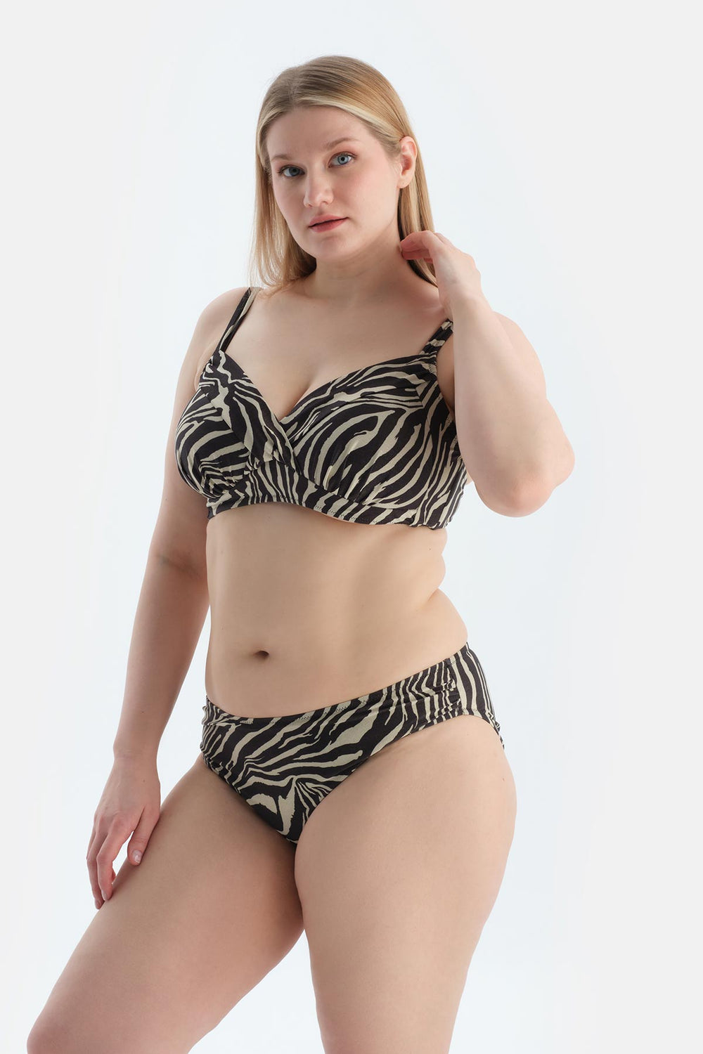 Multicolor Yüksek Bel Bikini Alt