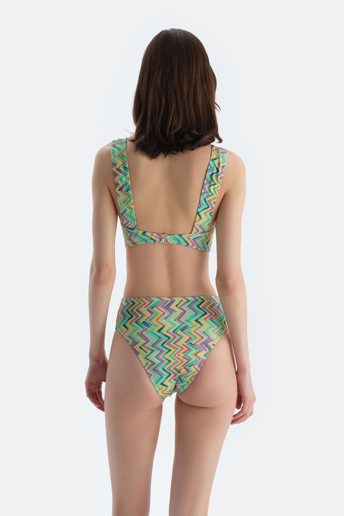 Multicolor Yüksek Bel Bikini Alt