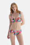 Multicolor Orta Bel Bikini Alt