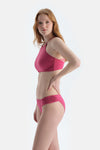Fuşya Normal Bel Bikini Alt