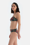 Multicolor Yüksek Bel Bikini Alt