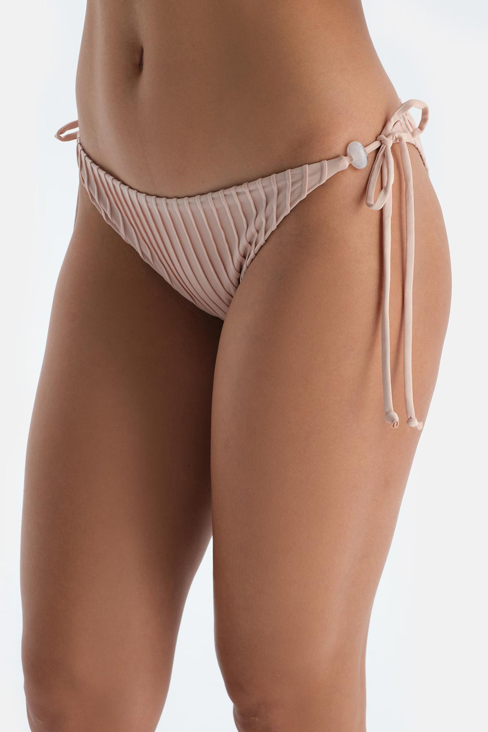 Ekru Spagetti Bikini Alt