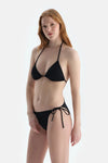 Siyah Spagetti Bikini Alt
