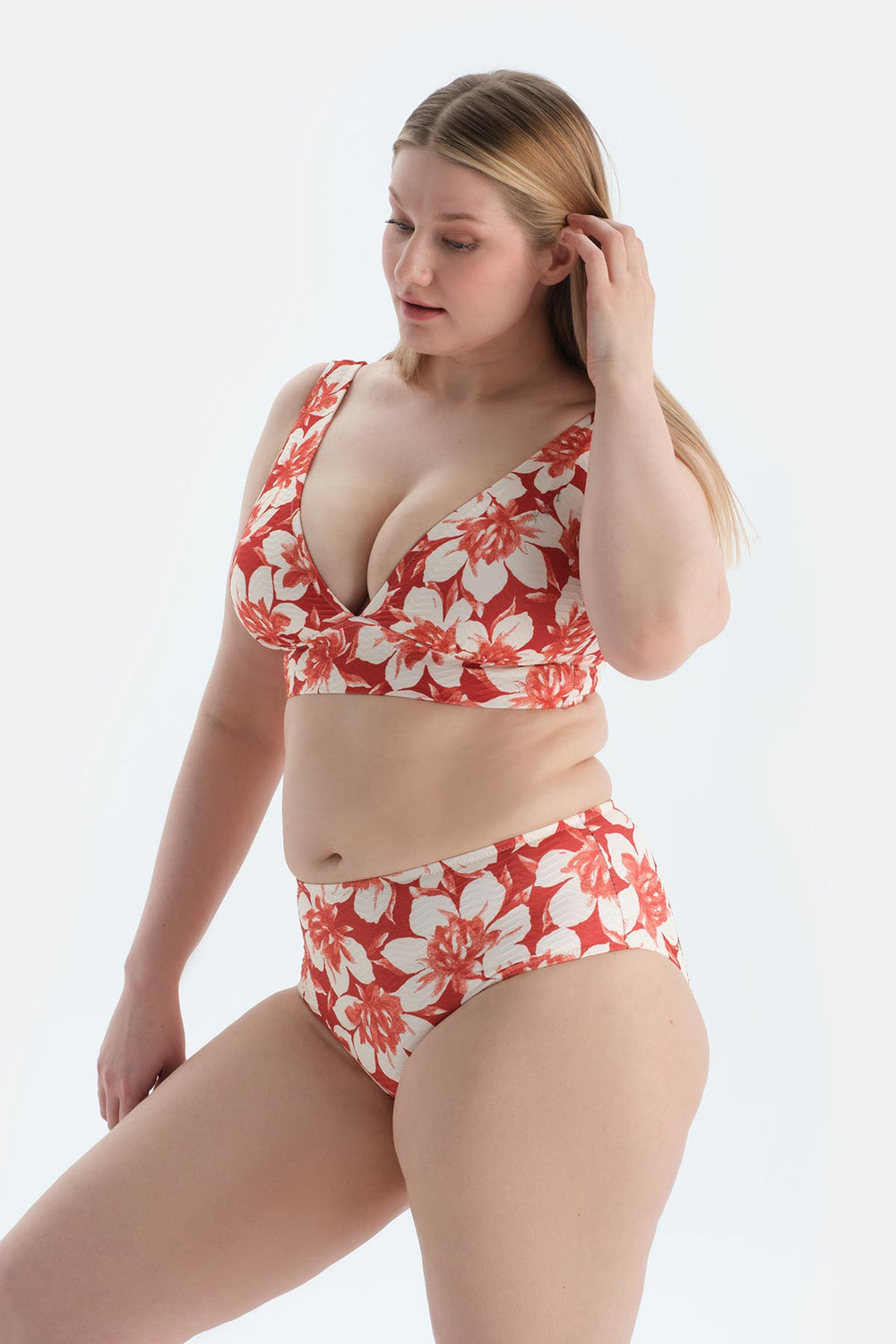 Multicolor Korseli Toparlayıcı Bikini Üst