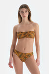 Multicolor Straplez Bikini Üst