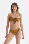 Multicolor Straplez Bikini Üst